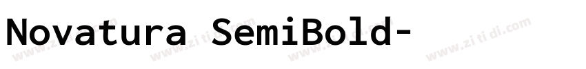 Novatura SemiBold字体转换